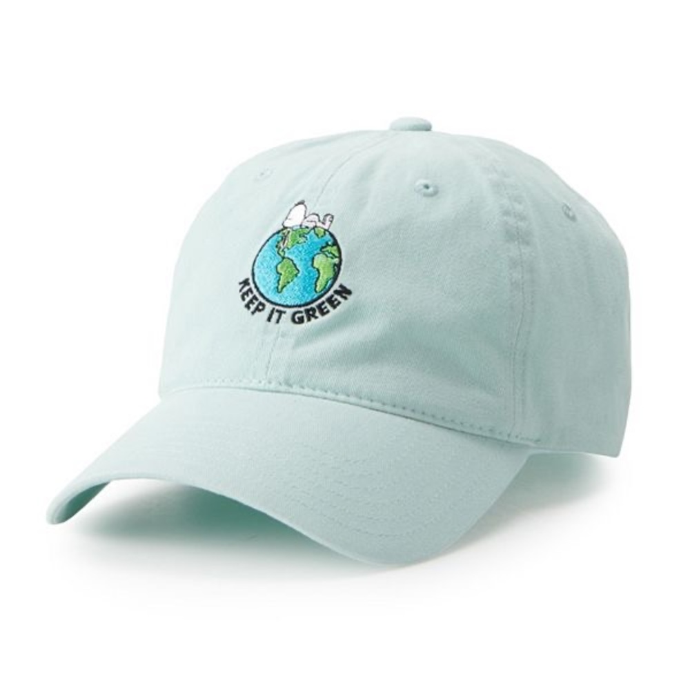 snoopy "Keep It Green" baseball cap